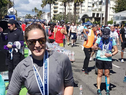 Los Osos Woman Running L.A. Marathon