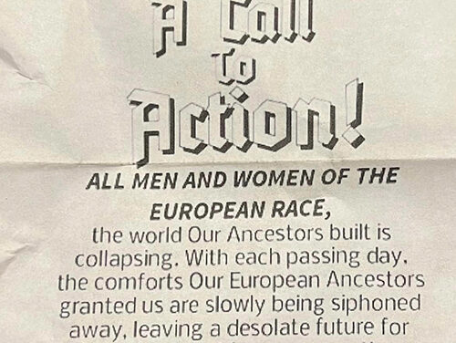 Inflammatory Flyers Left in Los Osos