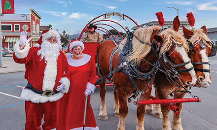 Mrs. Claus and Santa — A Cayucos Tradition