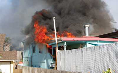 House Destroyed by Fire in Los Osos