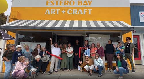 Estero Bay Art + Craft ribbon cutting photo – 1